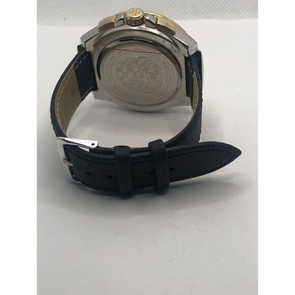 Vince Camuto Unisex Black Leather Analog Grey Dial Quartz Genuine Watch OP281 - Picture 9 of 9